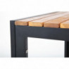 Square Steel and Acacia Table 80 cm - Bolero - Fourniresto