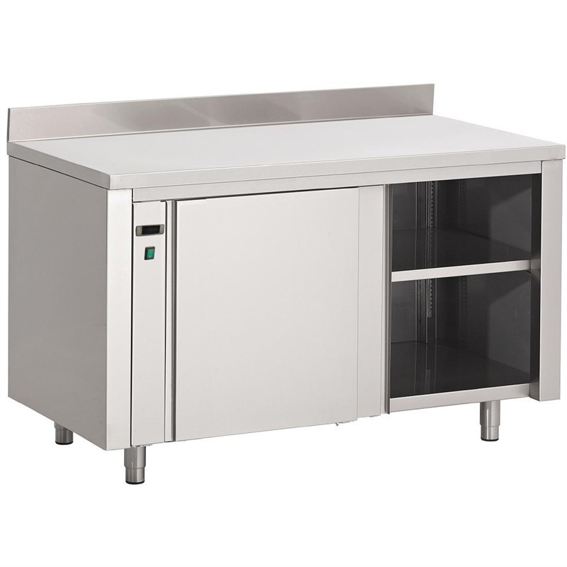 Armoire Chauffante en Inox avec Dosseret - L 2000 x P 700mm - Gastro M