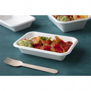 Compostable 180mm Bagasse Trays - Pack of 50 - Fiesta Green