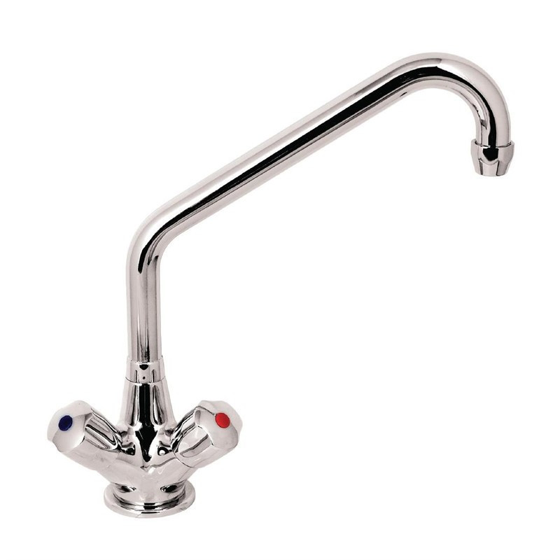 Single-hole Mixer Tap Heavy Model 19mm Mobile Neck - L 200mm - FourniResto