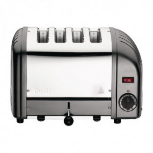 4-Scheiben-Toaster Anthrazit Vario - Dualit