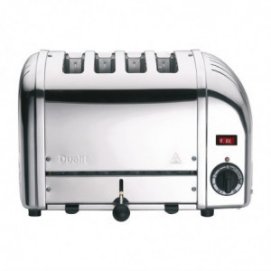 Toaster 4 Scheiben aus Edelstahl - 130 Scheiben/h - Dualit