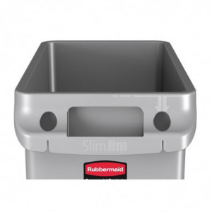 Collecteur Slim Jim en Plastique - 60L - Rubbermaid