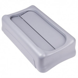 Grey Swinging Lid for Various Plastic Waste - Rubbermaid