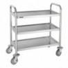 Chariot De Débarrassage en Inox - 3 Niveaux - L 710 X P 405mm - 128Kg - Vogue