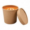 Kraft Microwaveable Recyclable Soup Bowls 350ml - Pack of 500 - Colpac
