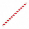 Paper Smoothie Straws - Red - L 210mm - Pack of 250 - Fiesta Green