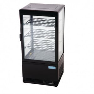 Schwarze Kühlvitrine Serie C - 68 L - Polar