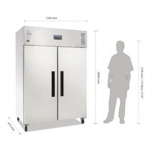 Positive GN Doppeltür-Kühlschrank Serie G - 1200L - Polar