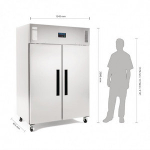 Negative GN Doppeltür-Kühlschrank Serie G - 1200L - Polar