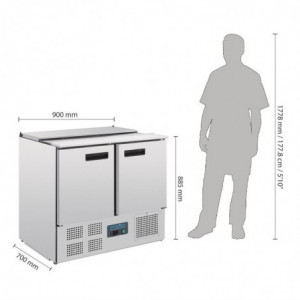 Saladette Kühlschrank - 240L - Polar - Fourniresto