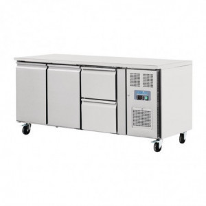 Refrigerated Table 2 Doors 2 Drawers Series U - 417L - Polar - Fourniresto