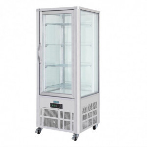 Patisserie-Vitrine aus Edelstahl mit 1 Glastür Serie G - 400L - Polar - Fourniresto