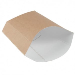 Etuis à frites moyens kraft compostables - Lot  de 1000 - Colpac - Fourniresto