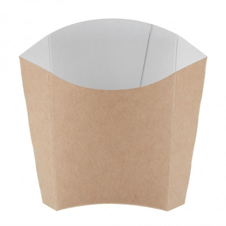 Large Compostable Kraft French Fries Sleeves - Pack of 1000 - Colpac