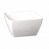 Square Melamine Bowl Pure White - 125mm - APS - Fourniresto