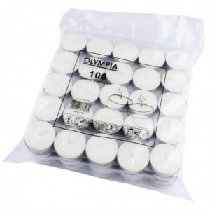 Teelichter 4 Stunden Ø 40 mm - Packung mit 100 - Olympia