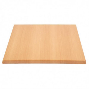 Square Beech Effect Table Top - 600mm - Bolero