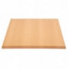 Square Beech Effect Table Top - 700mm - Bolero