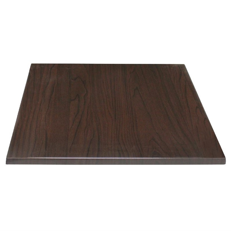 Plateau De Table Carré Marron Foncé - L 700Mm - Bolero