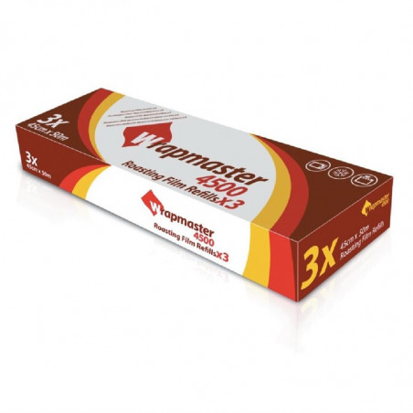 Cooking Film Rolls Wrapmaster 450mm - Pack of 3 - Wrapmaster - Fourniresto