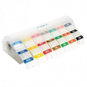 Soluble Food Labels Color Code with 50mm Dispenser - Vogue