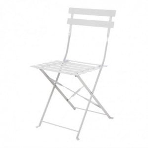 Stuhl für die Terrasse aus Stahl - Grau - Set von 2 - Bolero - Fourniresto