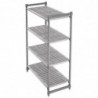 4-Shelf Louvered Unit - W 910 x D 460mm - Cambro