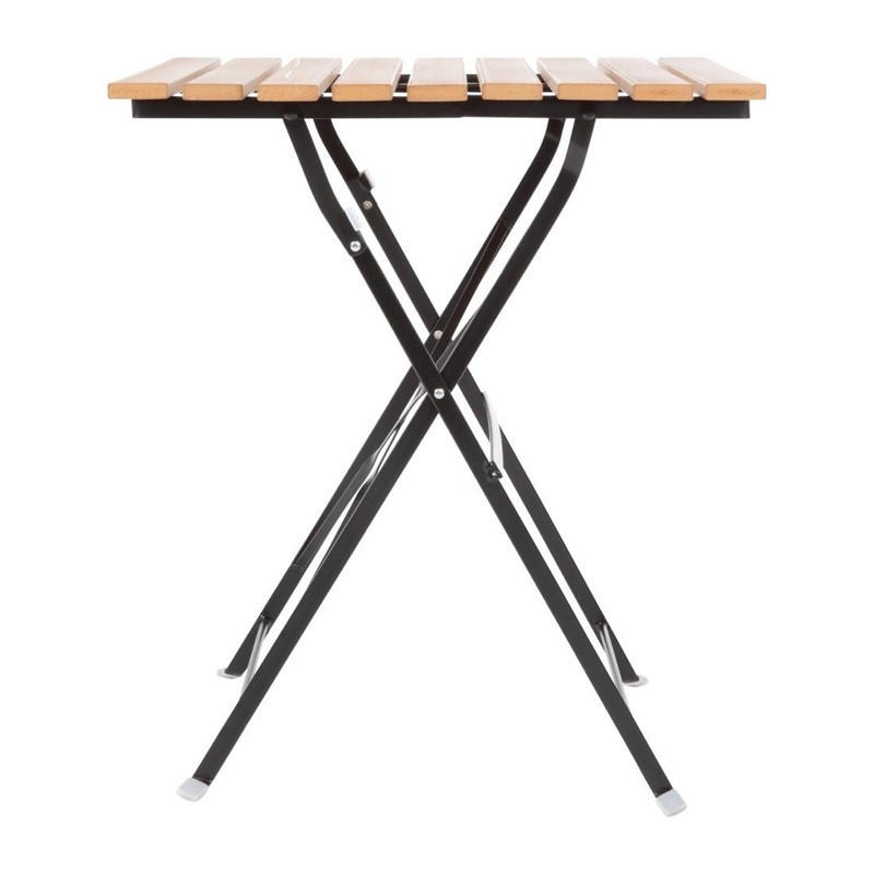 Square bistro table in wood effect - 600mm - Bolero - Fourniresto