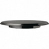 Pure black melamine cake plate - Ø310mm - APS - Fourniresto