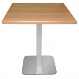 Pied De Table Carré en Inox - L 400mm - Bolero