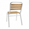 Bistro chairs ash and aluminum - Bolero - Fourniresto