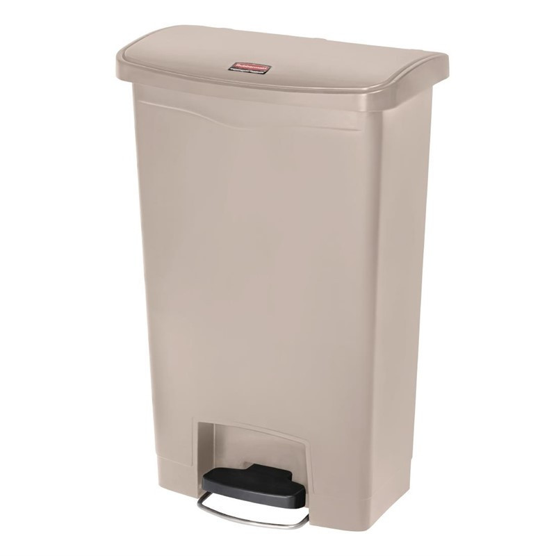 Mülleimer mit Frontpedal Slim Jim Beige - 50L - Rubbermaid