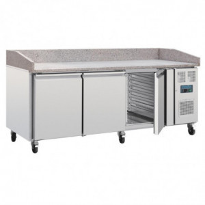 U Series Pastry Counter 3 Doors With Marble Worktop - Polar