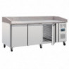 U Series Pastry Counter 3 Doors With Marble Worktop - Polar