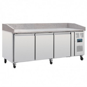 U Series Pastry Counter 3 Doors With Marble Worktop - Polar