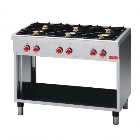 6 gas burners - Gastro M - Fourniresto