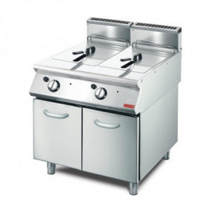 Friteuse Gaz 2 x 13 L - P 700 mm - Gastro M