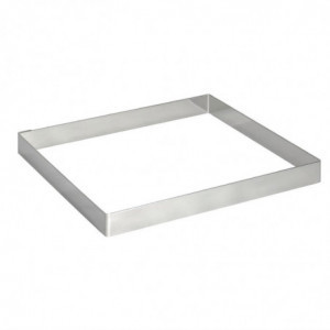 Quadratischer Tortenring aus Edelstahl - L 200 x B 200mm - De Buyer