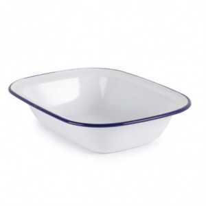 Enamelled steel serving dish 280x190x55mm - Set of 6 - Olympia - Fourniresto