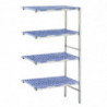 Modular Shelving in Corner 4 Levels - W 1453 x D 400mm - Tournus