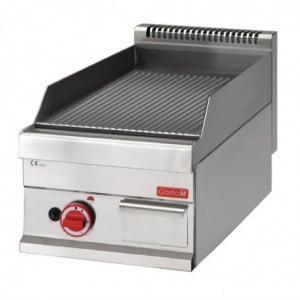 Plancha Gas 650 mit gerillter Platte - Gastro M