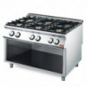 Gasherd 6 Brenner 700 Auf Offenem Schrank - Gastro M