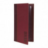 Contemporary A5 Dark Red Menu Cover - Securit - Fourniresto