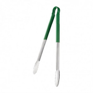 405mm green serving tongs - Vogue - Fourniresto