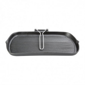 Cast Iron Grill Pan - W 225 x D 380mm - Vogue