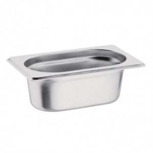Bac Gastronorme inox GN 1/9 100mm  - Vogue - Fourniresto