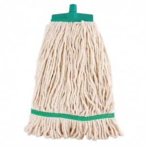 Broom mop head with green retaining band - Scot Young - Fourniresto