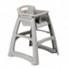 Stapelbarer Hochstuhl Platin - Rubbermaid - Fourniresto