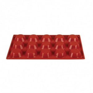 Mold 15 Tartlets in Silicone Formaflex- Pavoni